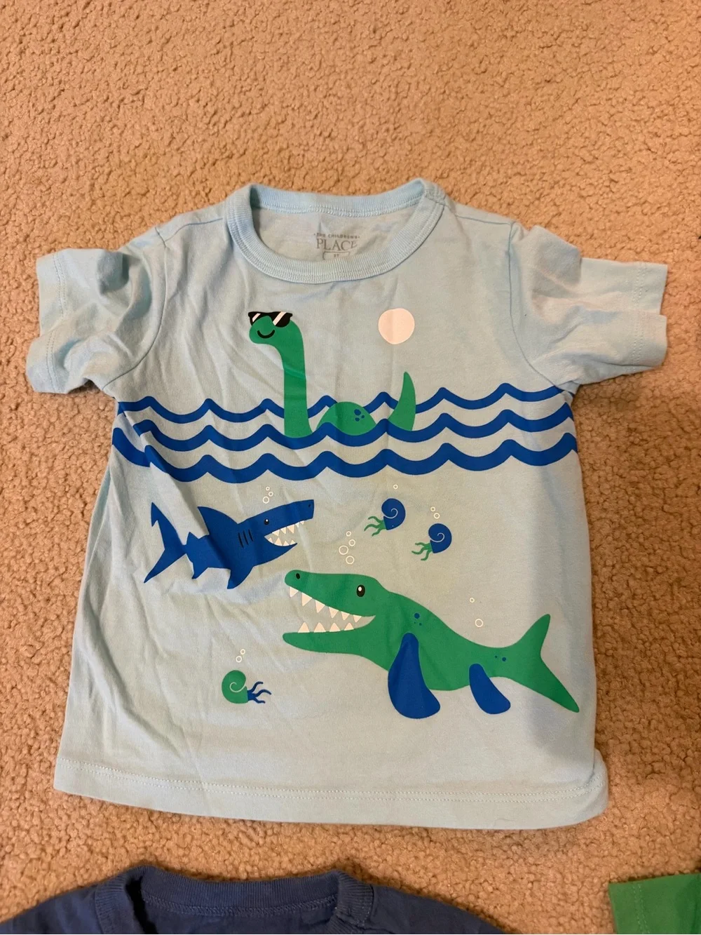 2T The Children’s Place Graphic Tshirts Tees Dinosaurs sharks construction